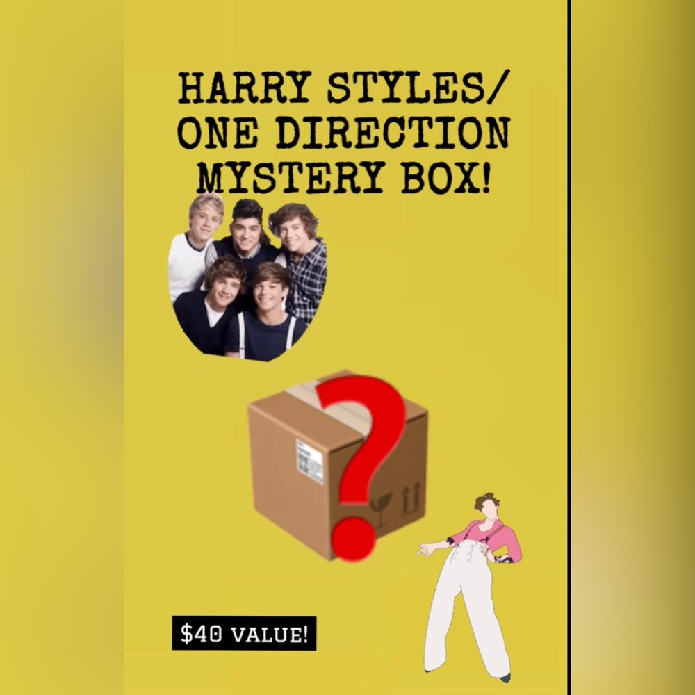 this mystery box is filled with harry styles and one direction merch!